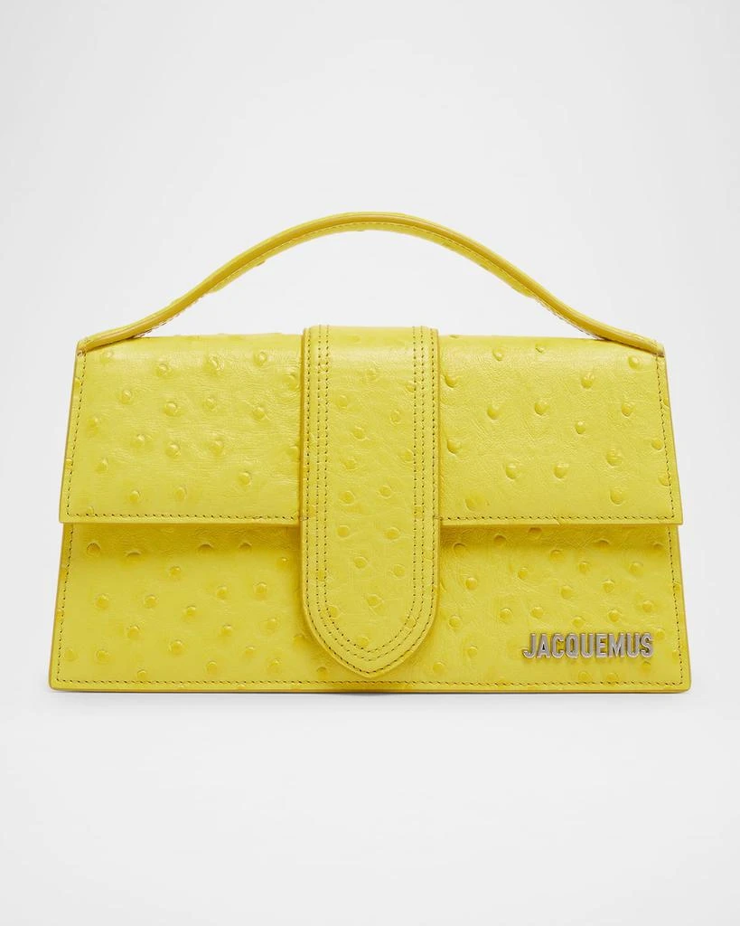 Jacquemus Le Grand Bambino Ostrich-Embossed Crossbody Bag 1