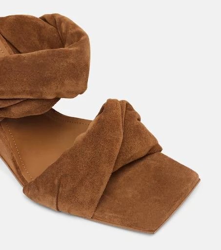 Rick Owens Twisted Cantilever 80 suede mules 5