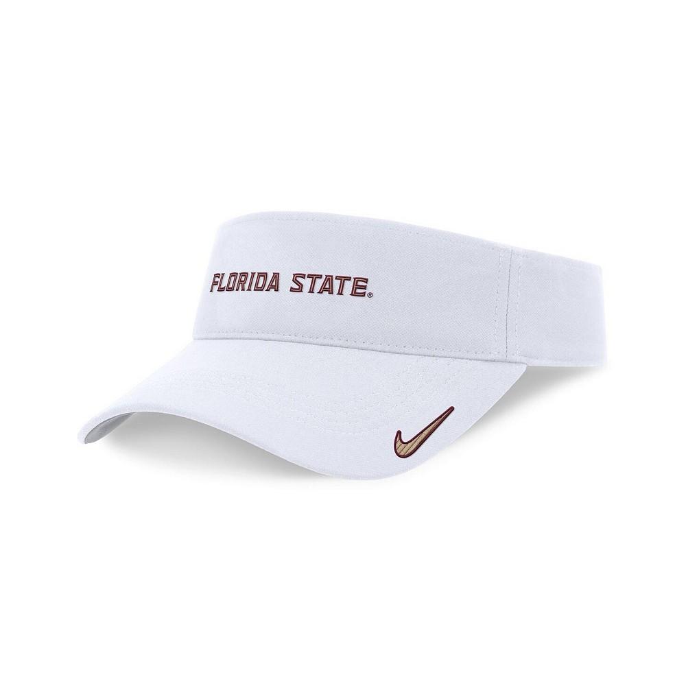 Nike Men's and Women's White Florida State Seminoles 2024 Sideline Fit Ace Visor