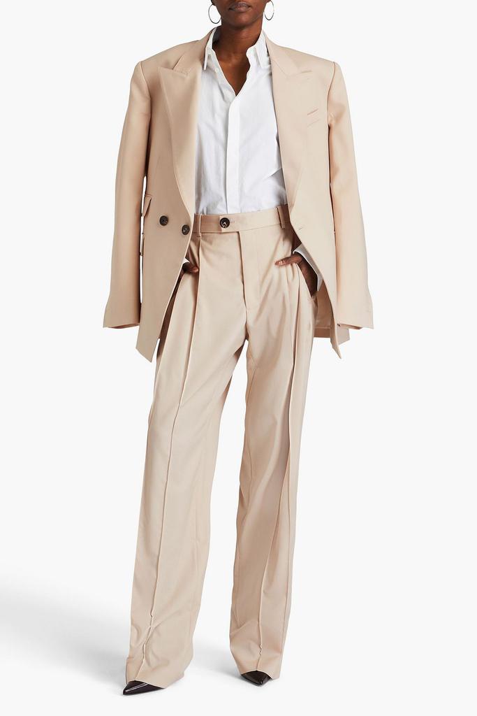 Peter Do Pleated wool-blend twill straight-leg pants