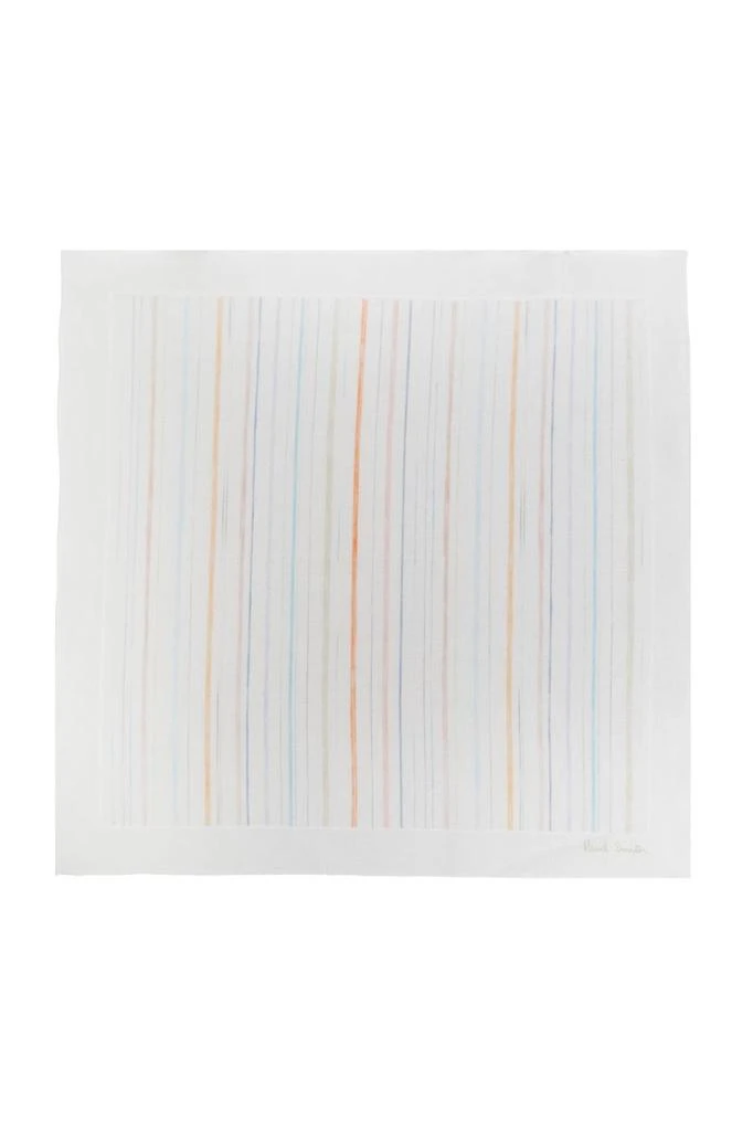 Paul Smith Paul Smith Striped Pattern Pocket Square 1