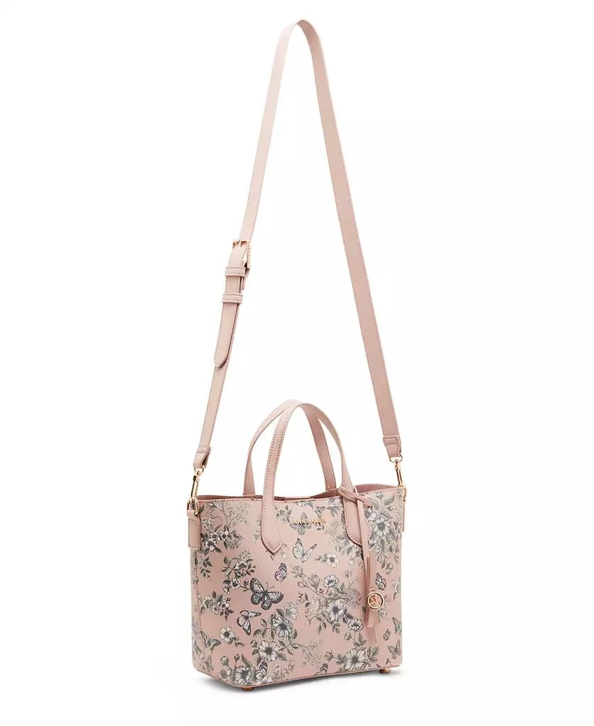 Anne Klein Bonded Mini Floral Tote Bag 3