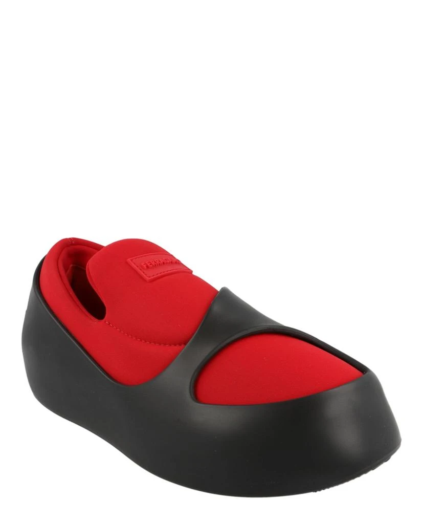 Salvatore Ferragamo Lunar Paneled Slip-On Sneakers 2