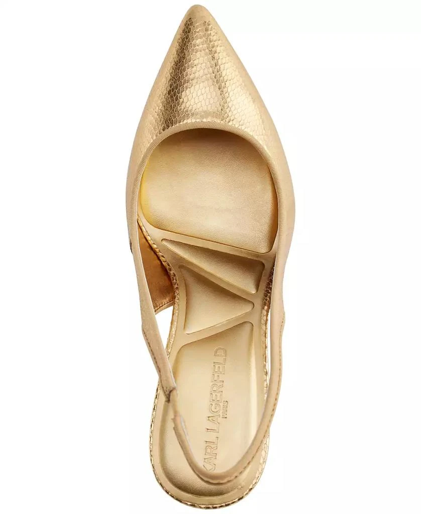 Karl Lagerfeld Paris Women's Rosalyn Pointed-Toe Slingback Pumps 4