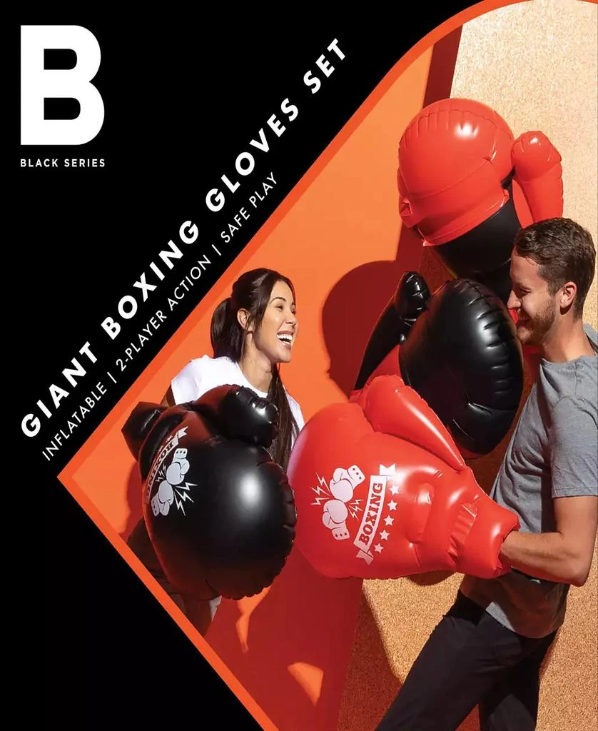 Black Series Giant Inflatable Boxing Gloves, Set of 4 7