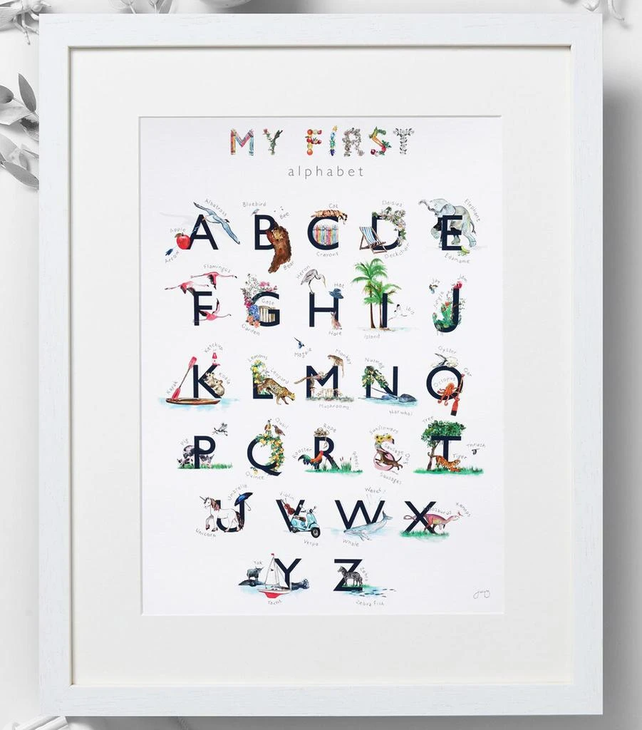 Jo Laing My First Alphabet Nursery A3 Art Print 2