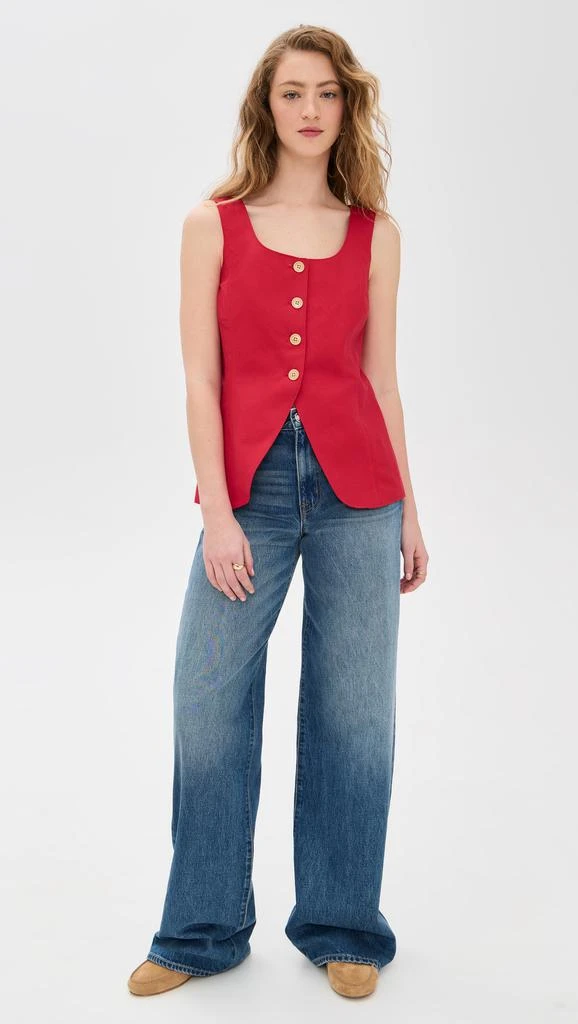 Alex Mill Soho Scoop Vest In Linen Cotton 4