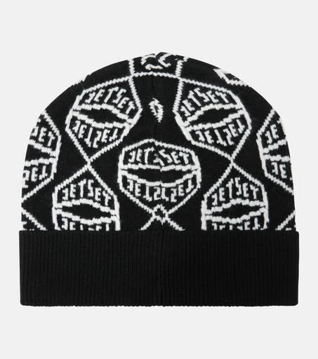 Jet Set Logo wool-blend beanie 4