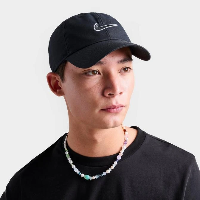 NIKE Nike Club Swoosh Unstructured Strapback Hat 1