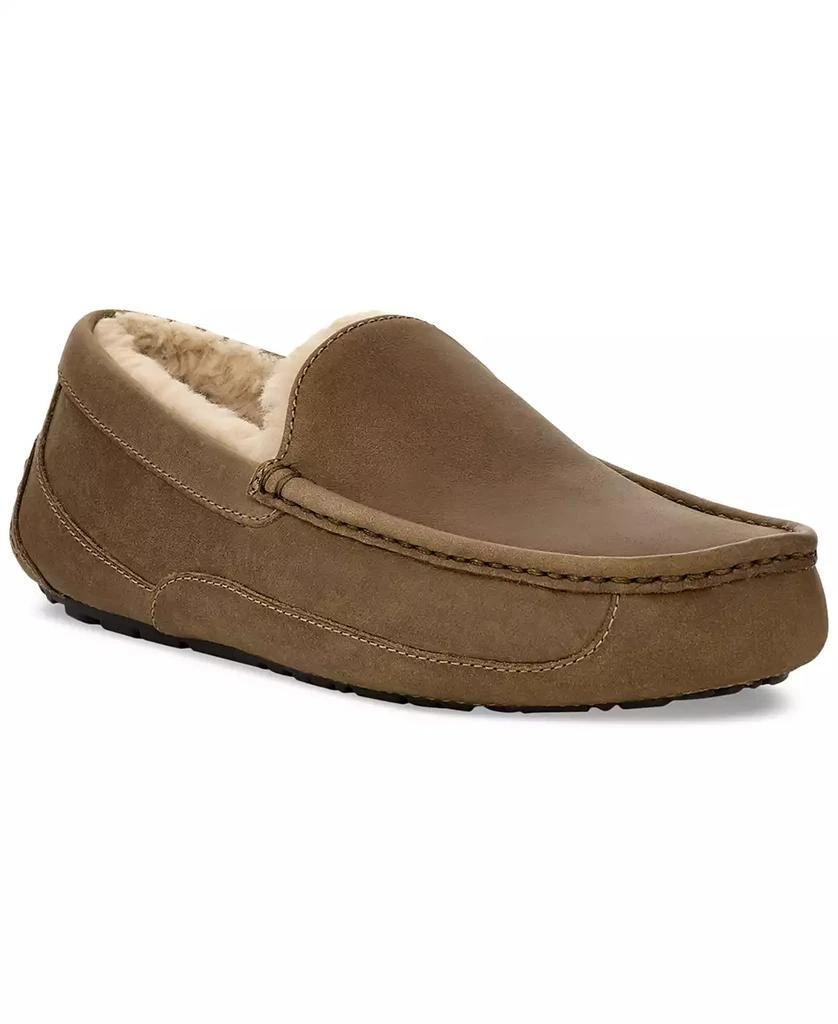 UGG Men's Ascot Leather Plush-Lined Slipper 1