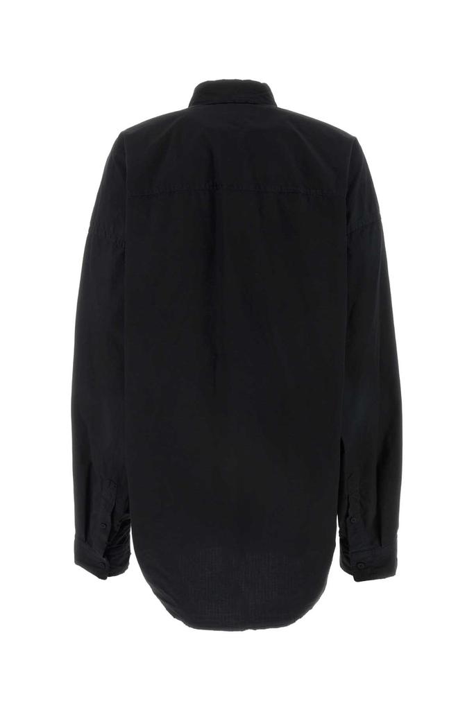 Balenciaga Black Cotton Blend Oversize Shirt