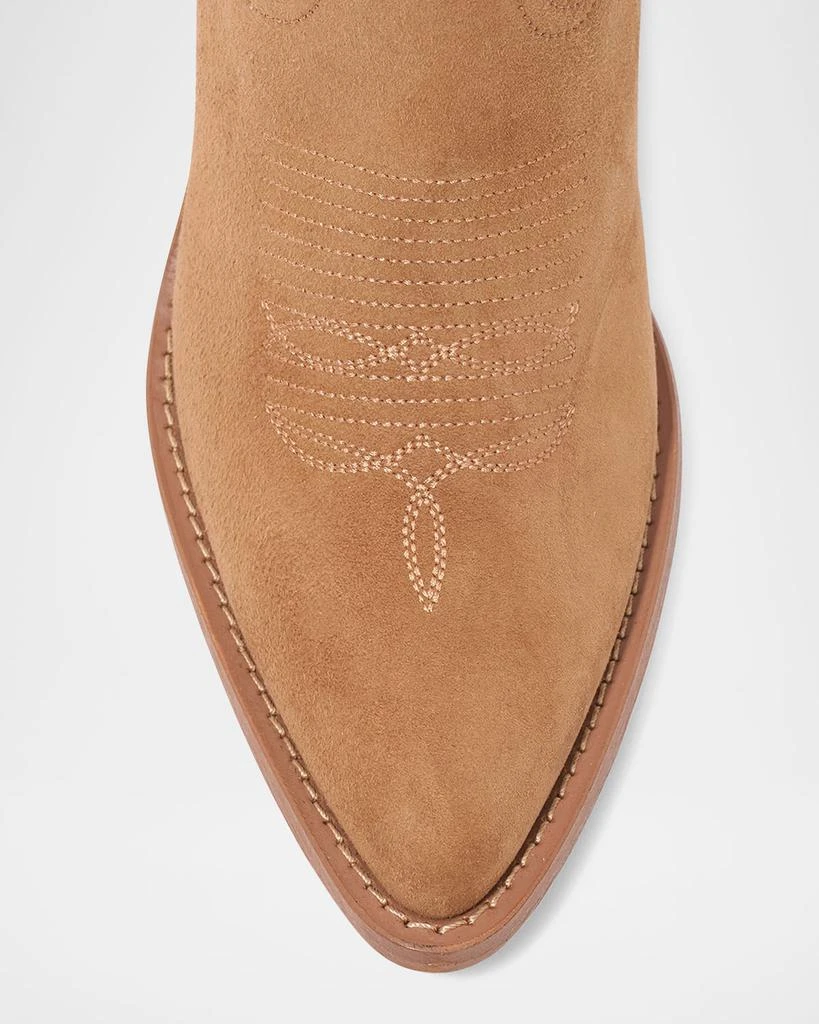 Partlow Katie Suede Western Stiletto Booties 4