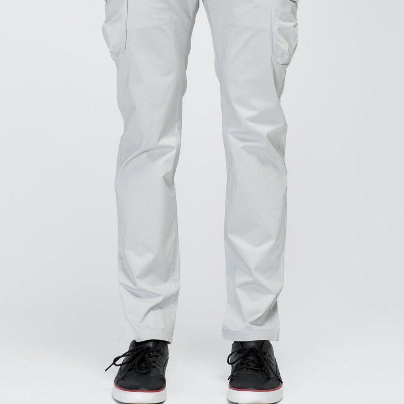 Konus Men's Cargo Pocket Jogger With Side Stripe In Gray