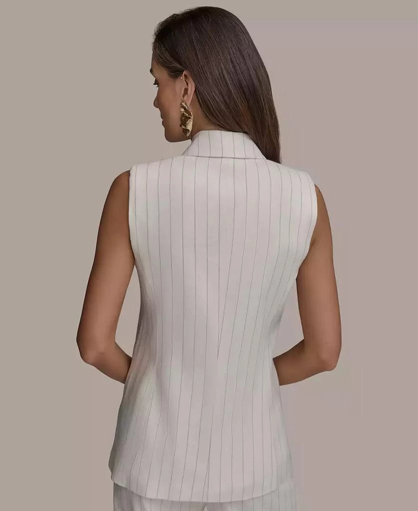 Donna Karan Women's Double-Breasted Pinstripe Vest 2