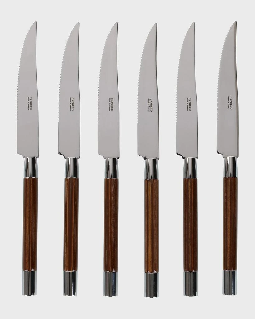 Capdeco Conty 6-Piece Steak Knives, Wood 1
