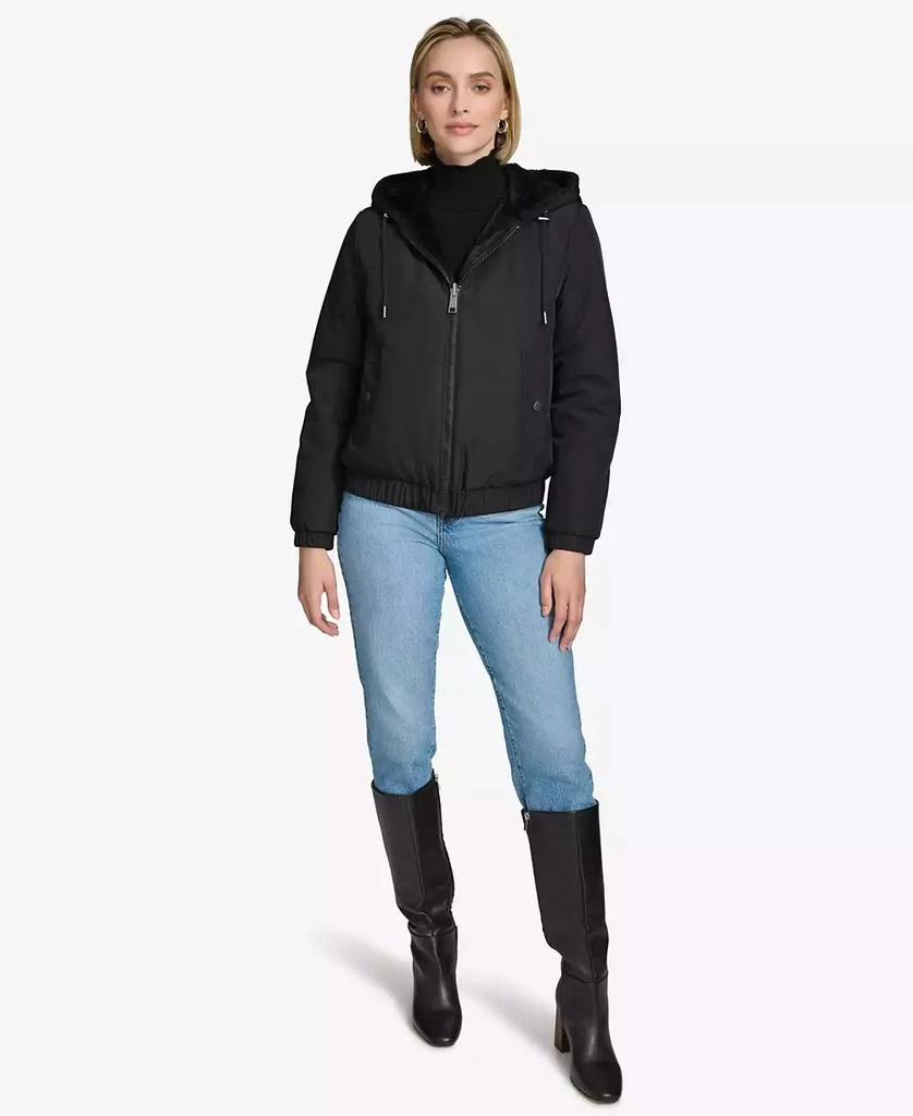 Andrew Marc Women
s Dalby Reversible Hoodie-Style Jacket 4
