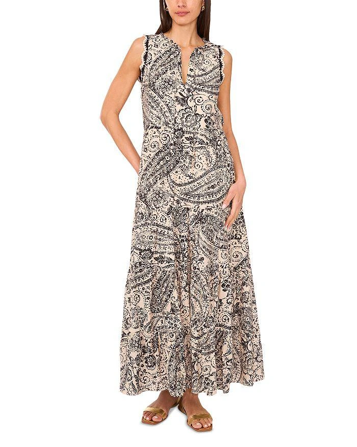 Vince Camuto Crochet Trim Maxi Dress