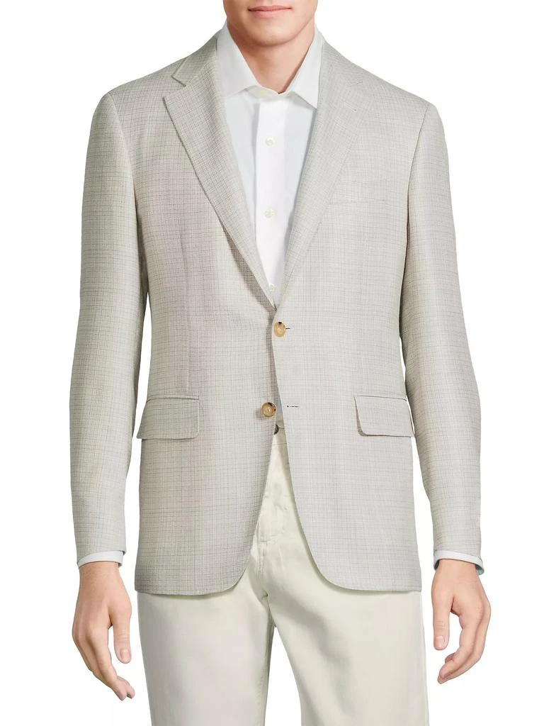 Canali Kei Wool-Blend Two-Button Sport Coat 3