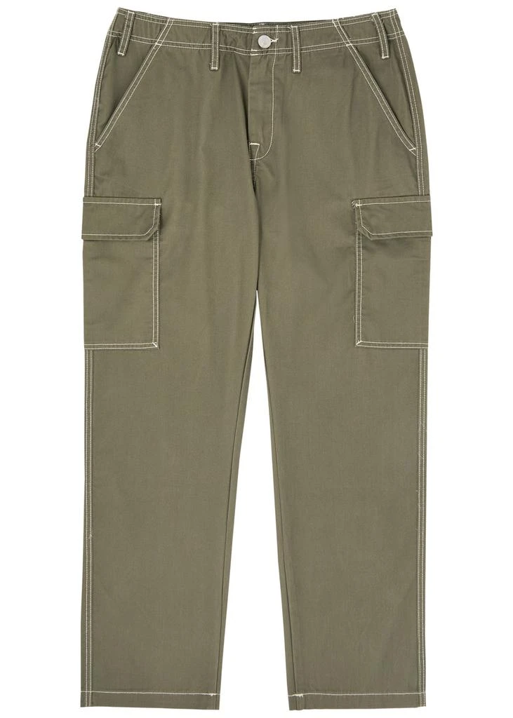 True Religion Contrast-stitch twill cargo trousers 1