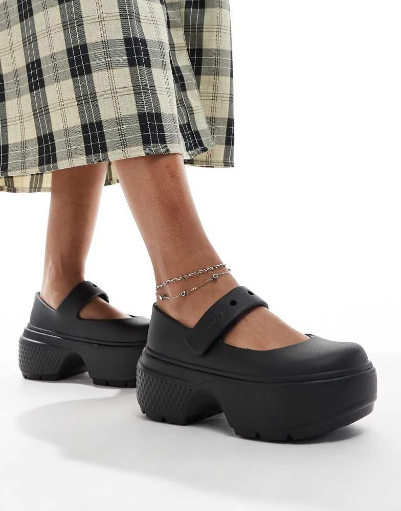 Crocs Crocs stomp mary janes in black 3
