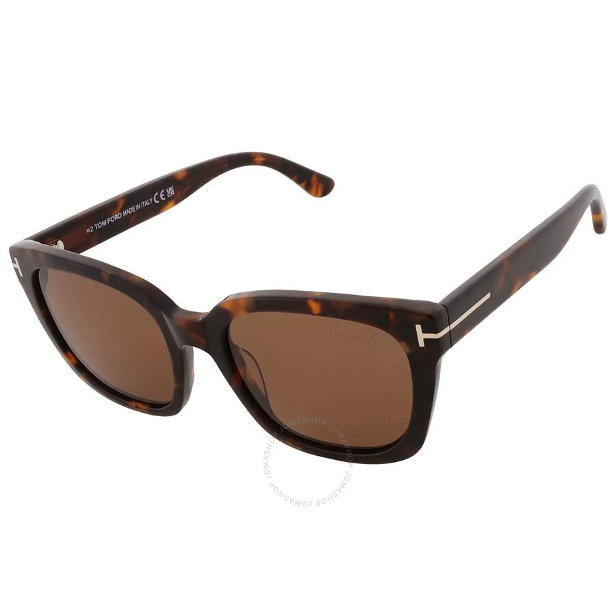 Tom Ford Haylay Polarized Brown Square Ladies Sunglasses FT1216 52H 53 3