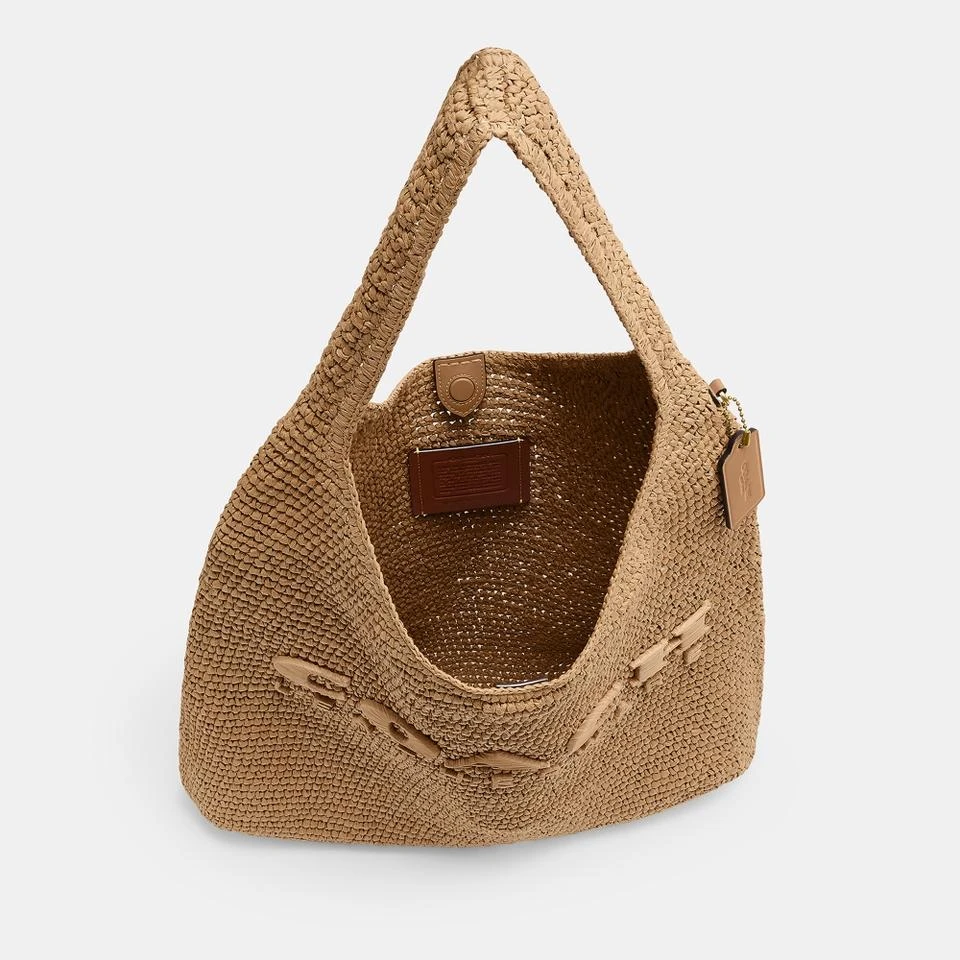 Coach Coach Brooklyn 39 Straw Shoulder Bag 5