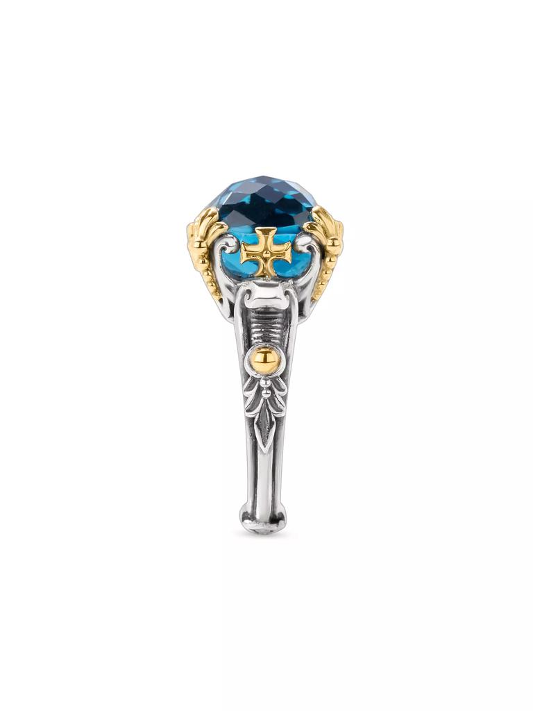 Konstantino Anthos Sterling Silver, 18K Yellow Gold & Blue Spinel Ring