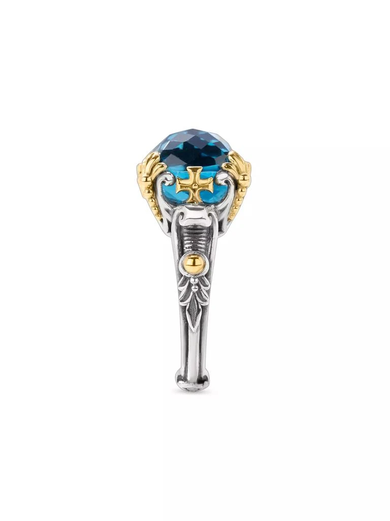 Konstantino Anthos Sterling Silver, 18K Yellow Gold & Blue Spinel Ring 2