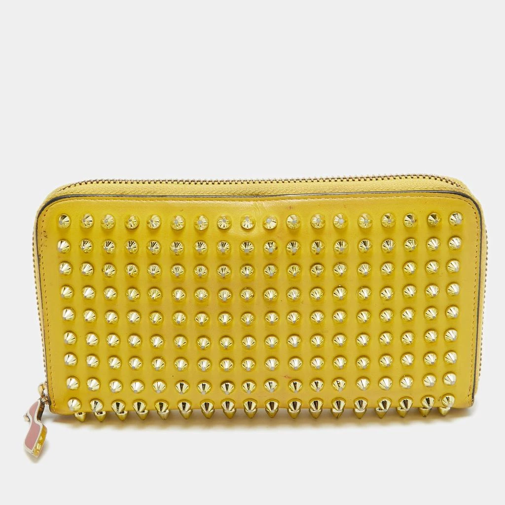 Christian Louboutin Christian Louboutin Yellow Leather Panettone Continental Wallet 1