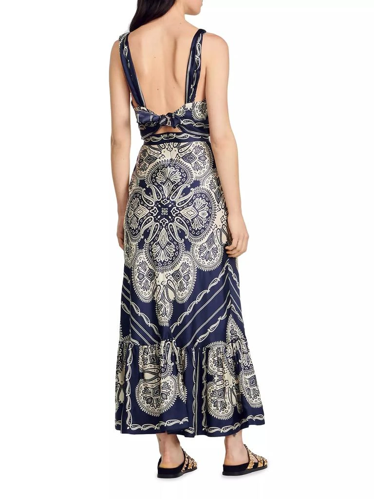 Sandro Patterned Maxi Dress 3