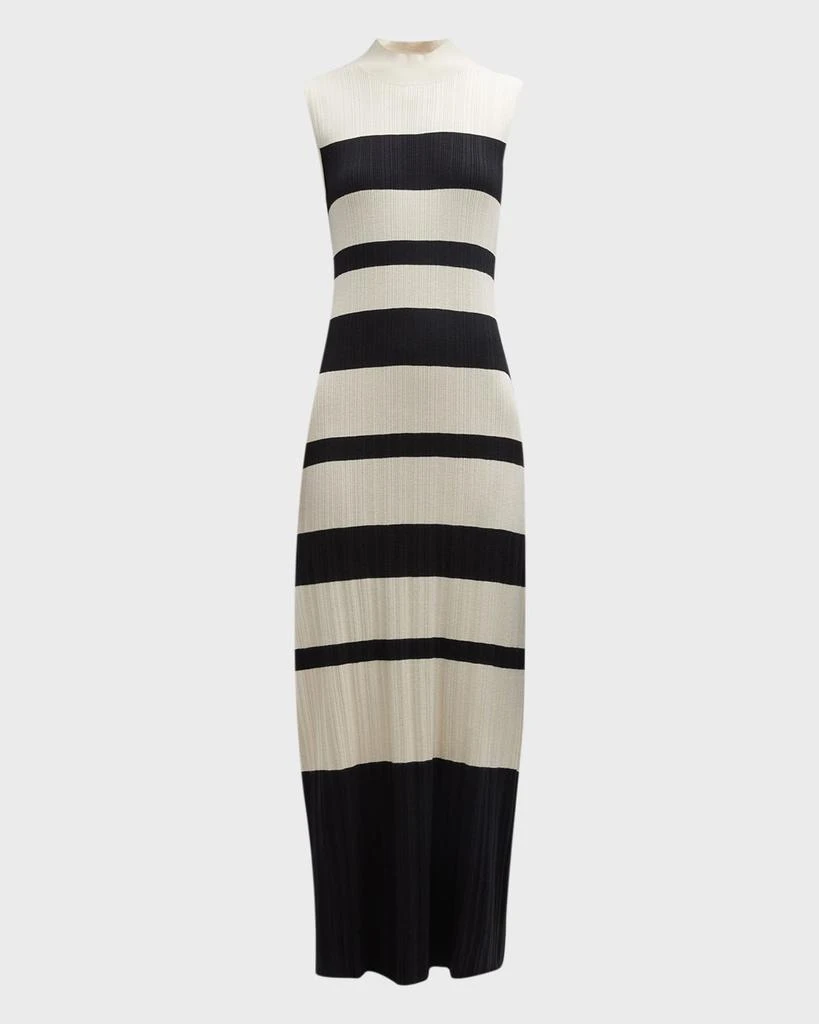 ATM Anthony Thomas Melillo Sleeveless Variegated Striped Maxi Dress 2