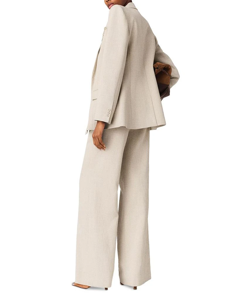 Maje Suit Jacket with Brooch 3