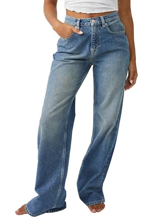 Free People People We The Free Tinsley Baggy High Rise Jeans 1
