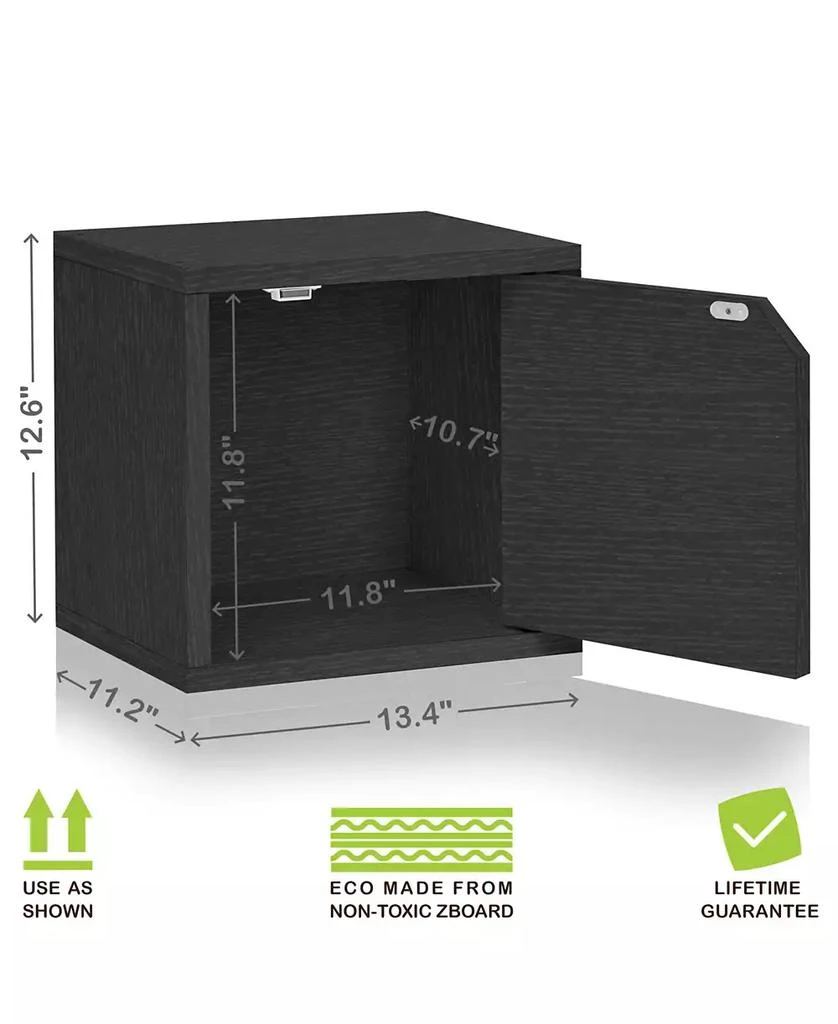 Way Basics Eco Stackable Connect Storage Cube with Door 20