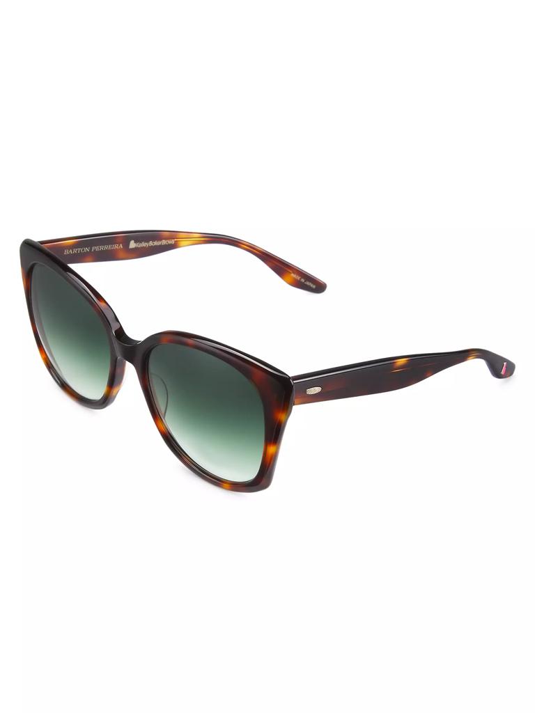 Barton Perreira Barton Perreira x Kelley Baker Brow Babe 56MM Cat-Eye Sunglasses