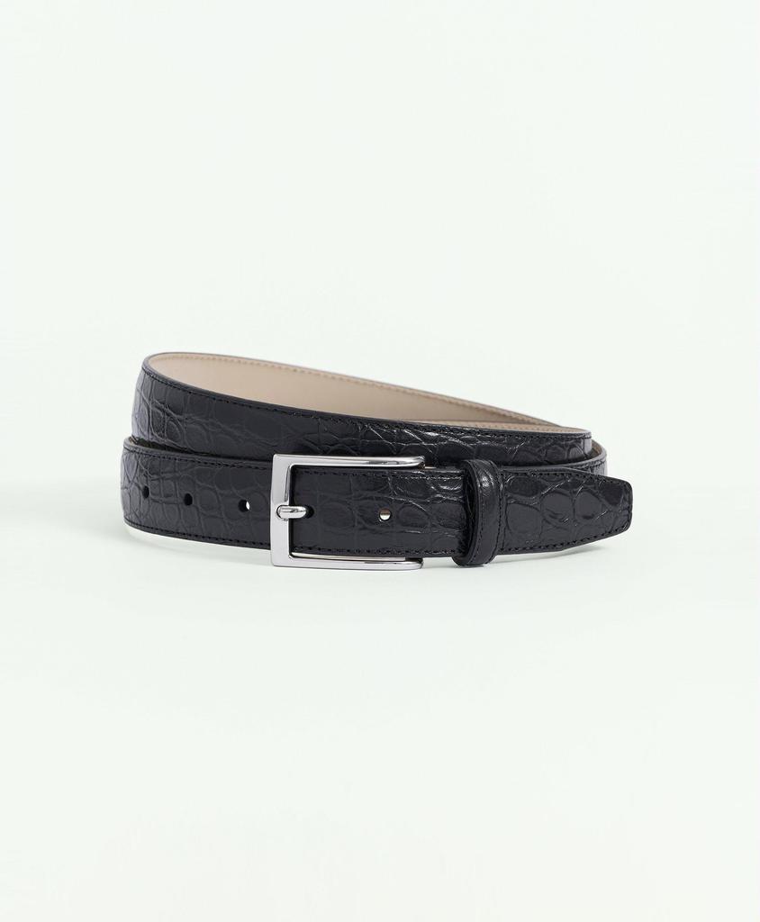 Brooks Brothers Leather Embossed Belt