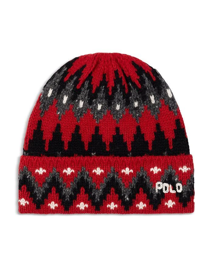 Ralph Lauren Vibrant Red Knit Beret Style Hat Lauren Ralph Lauren BASKET-KNIT BERET - Beanie - ralph red  main image 3
