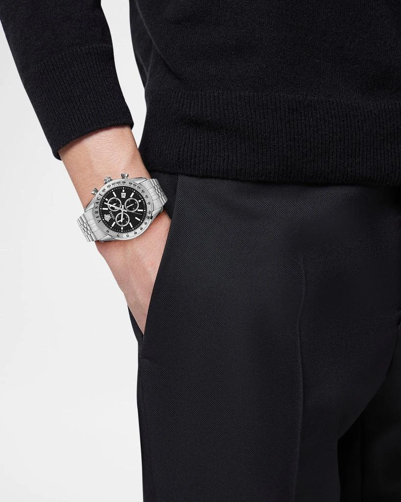 Versace Versace Chrono Master 44mm Stainless Steel Bracelet Watch 2