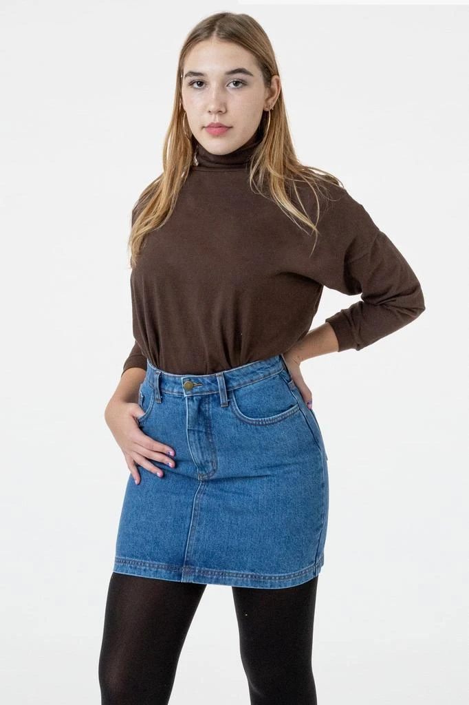 Los Angeles Apparel RDNW33 - Denim High Waist Pencil Skirt 8