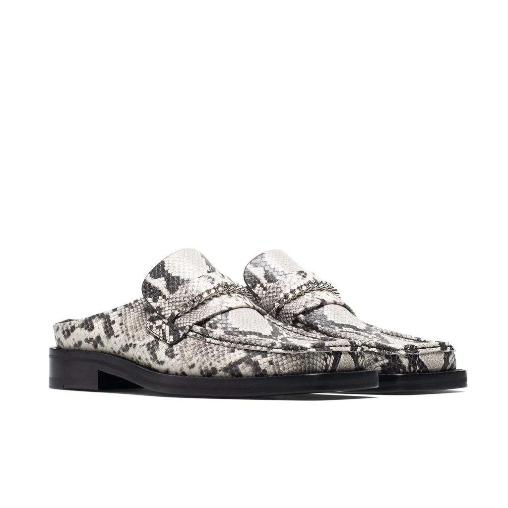 Martine Rose Square Toe Mule faux snake 2