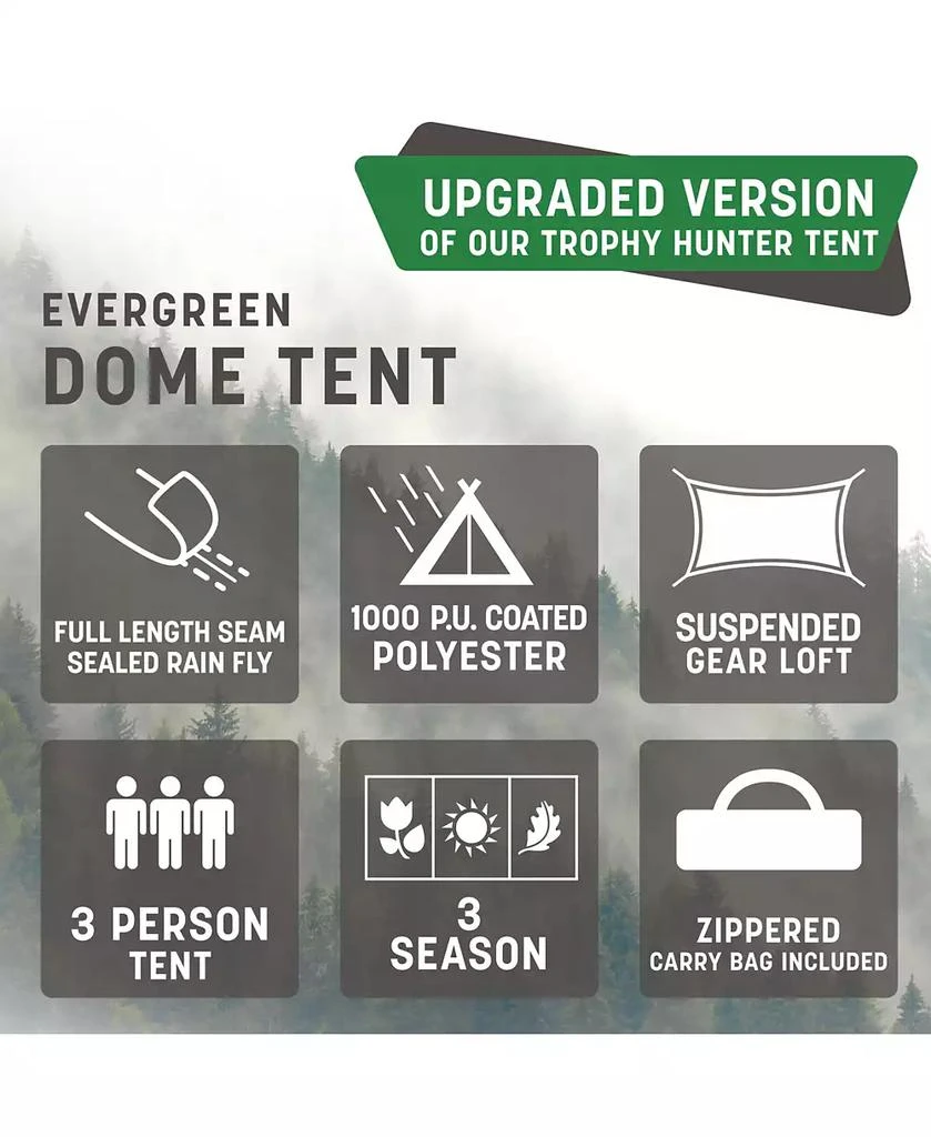 Stansport Evergreen Dome Tent 3