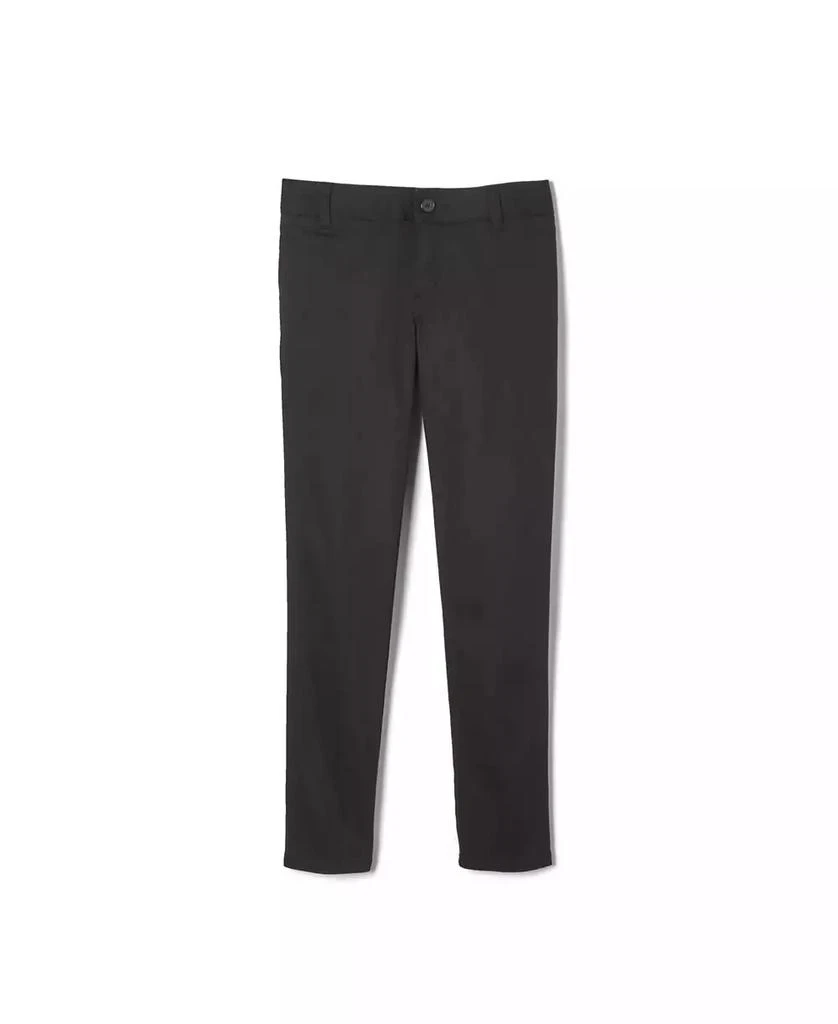 French Toast Big Girls Uniform Adjustable Waist Stretch Twill Skinny Pant 1