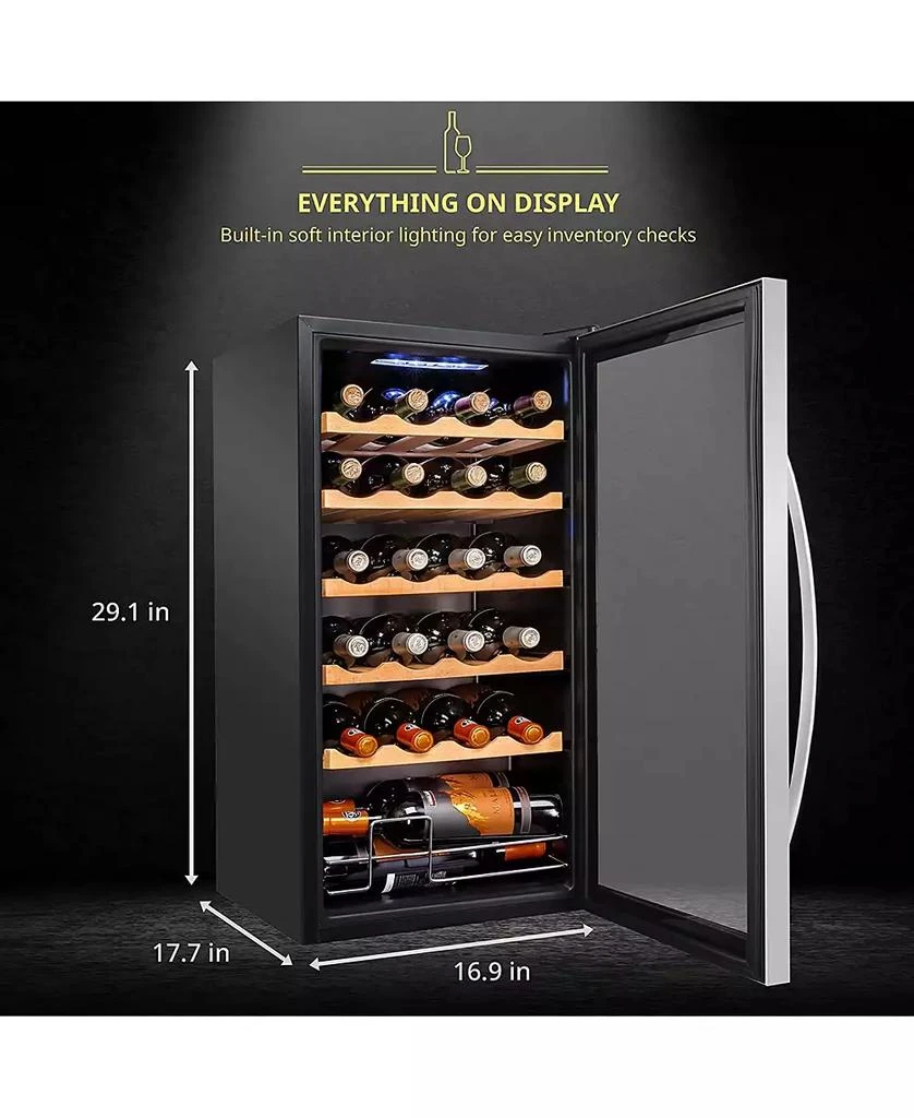 Schmécké Schmecke Wine Fridge, 24 Bottle Wine Cooler, freestanding 2