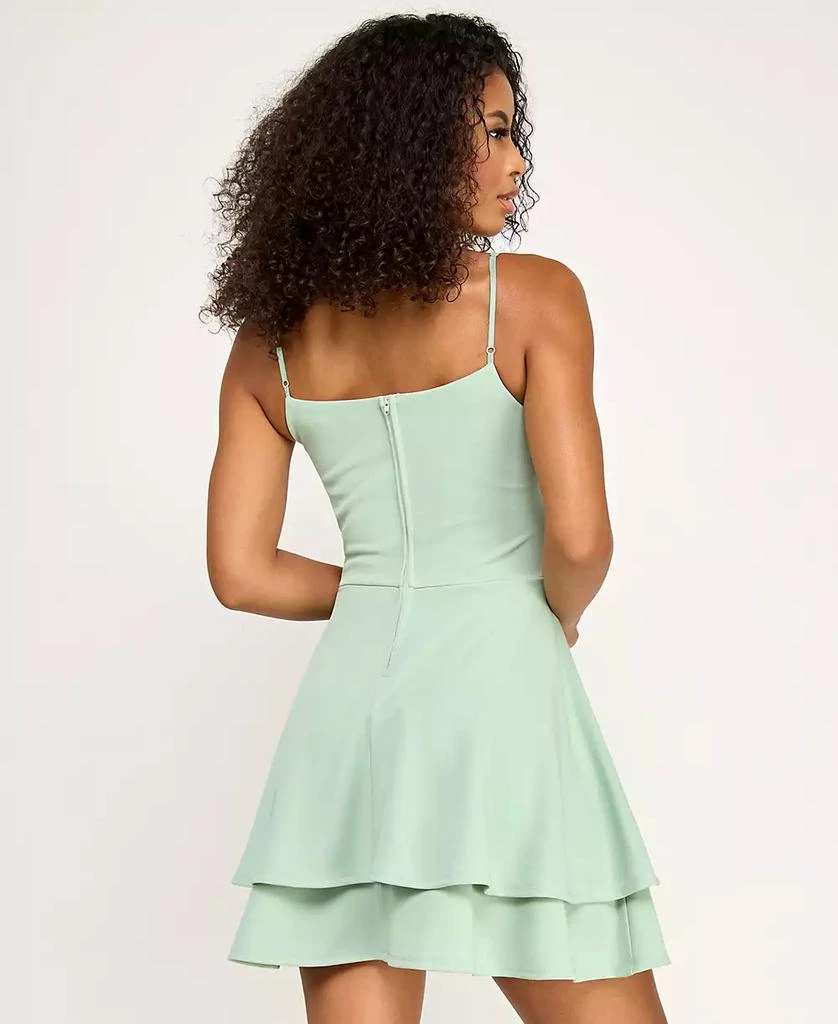 emerald fit and flare dress Rachel Allan 7834 Emerald Beaded Satin Fit-N-Flare Dress