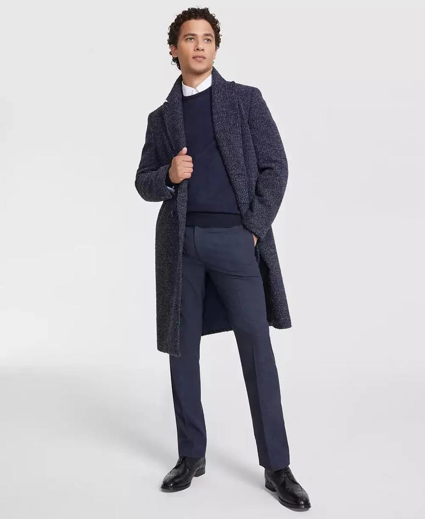 Tommy Hilfiger Men's Modern-Fit Blue Overcoat 1