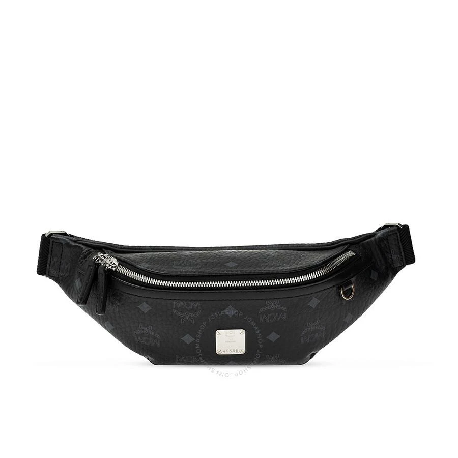 MCM Black Visetos Small Fursten Belt Bag 1