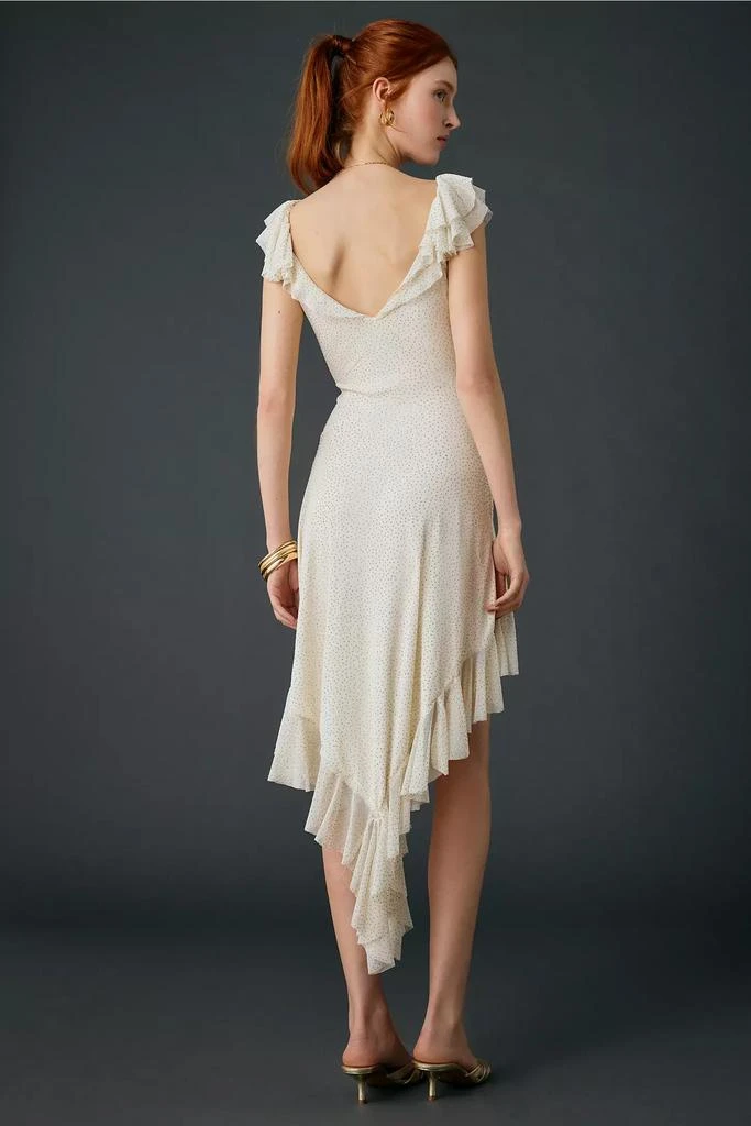 UO Hyacinth Rhinestone Studded Asymmetric Ruffle Midi Dress  On Sale Now  with Up to 37% Off | Discover Exclusive Deals & Savings at BeyondStyle   Authentic Urban Outfitters Dresses|Women's|womens with Limited-Time