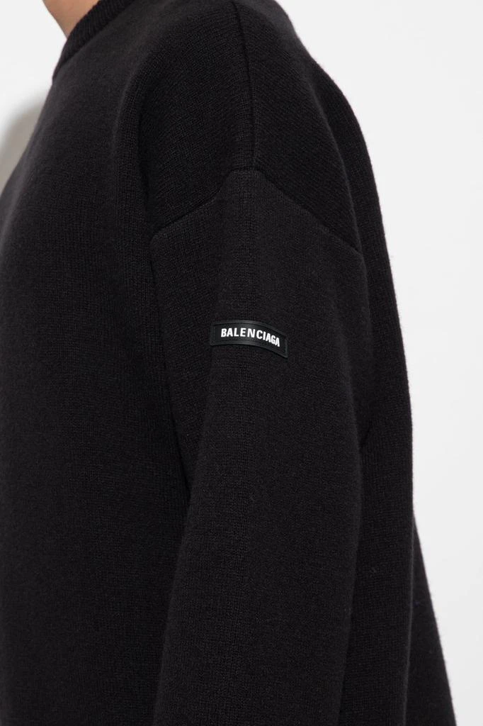 Balenciaga Balenciaga Logo Patch Knitted Jumper 4