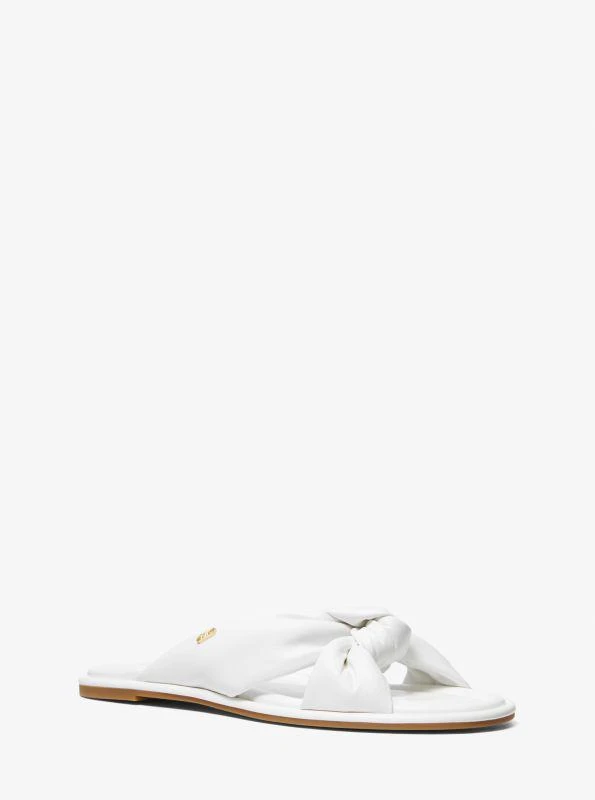 Michael Kors Elena Leather Slide Sandal 1