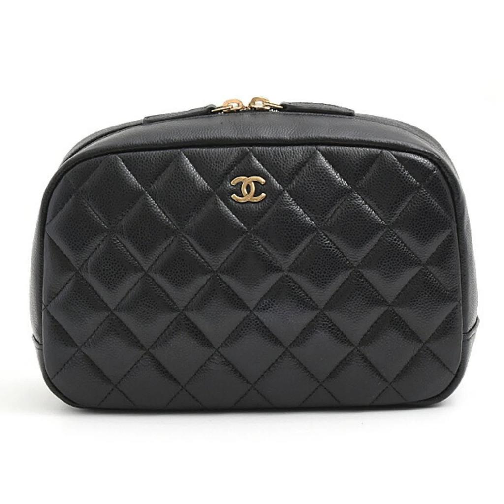 Chanel Grained Calfskin Pouch Wash Bag (Pre-Owned)